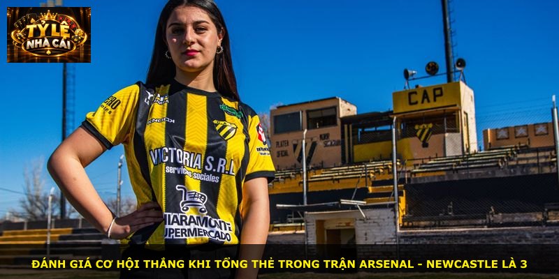 Đánh giá cơ hội thắng khi tổng thẻ trong trận Arsenal - Newcastle là 3